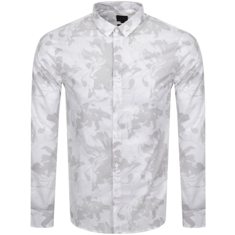 Alternative Image for ProductArmani Exchange Long Sleeve Shirt White1